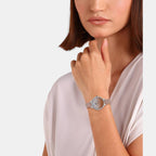 Helix Leather Silver watch