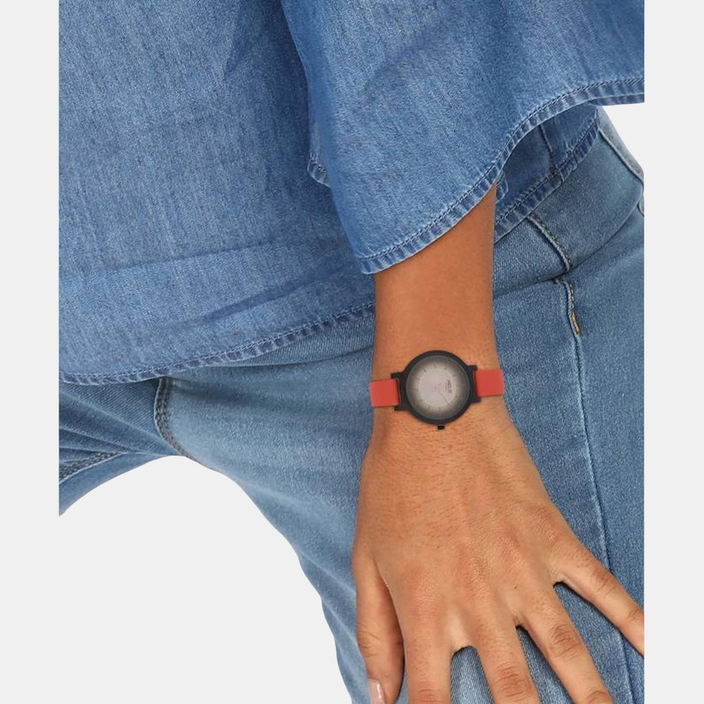 Helix Leather Silver watch