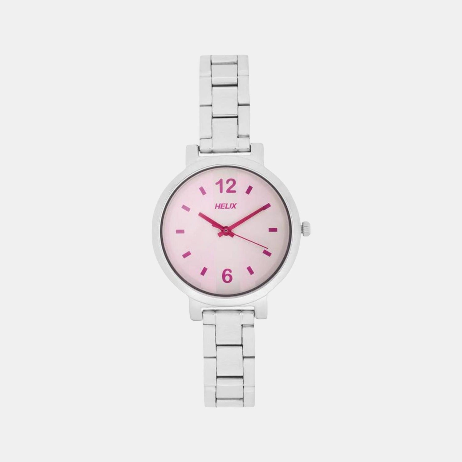 Helix Round Silver Analog watch