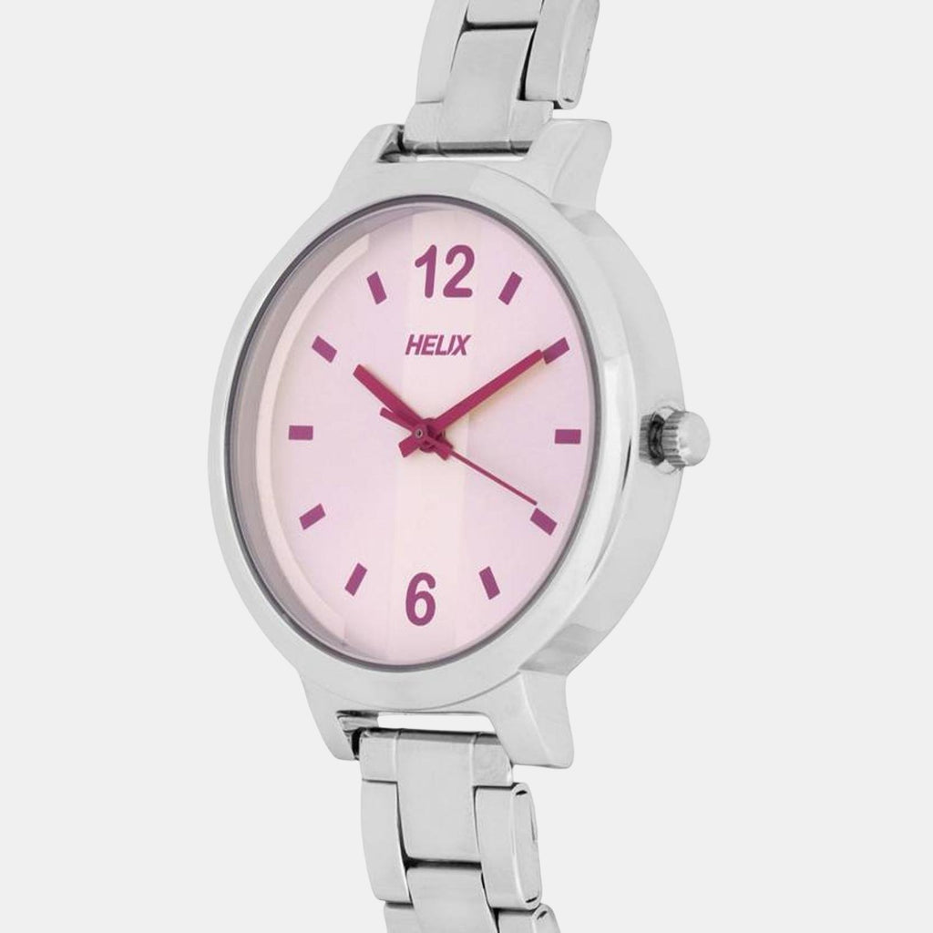 Helix Women Round Silver watch
