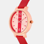 Helix Women Round Red watch