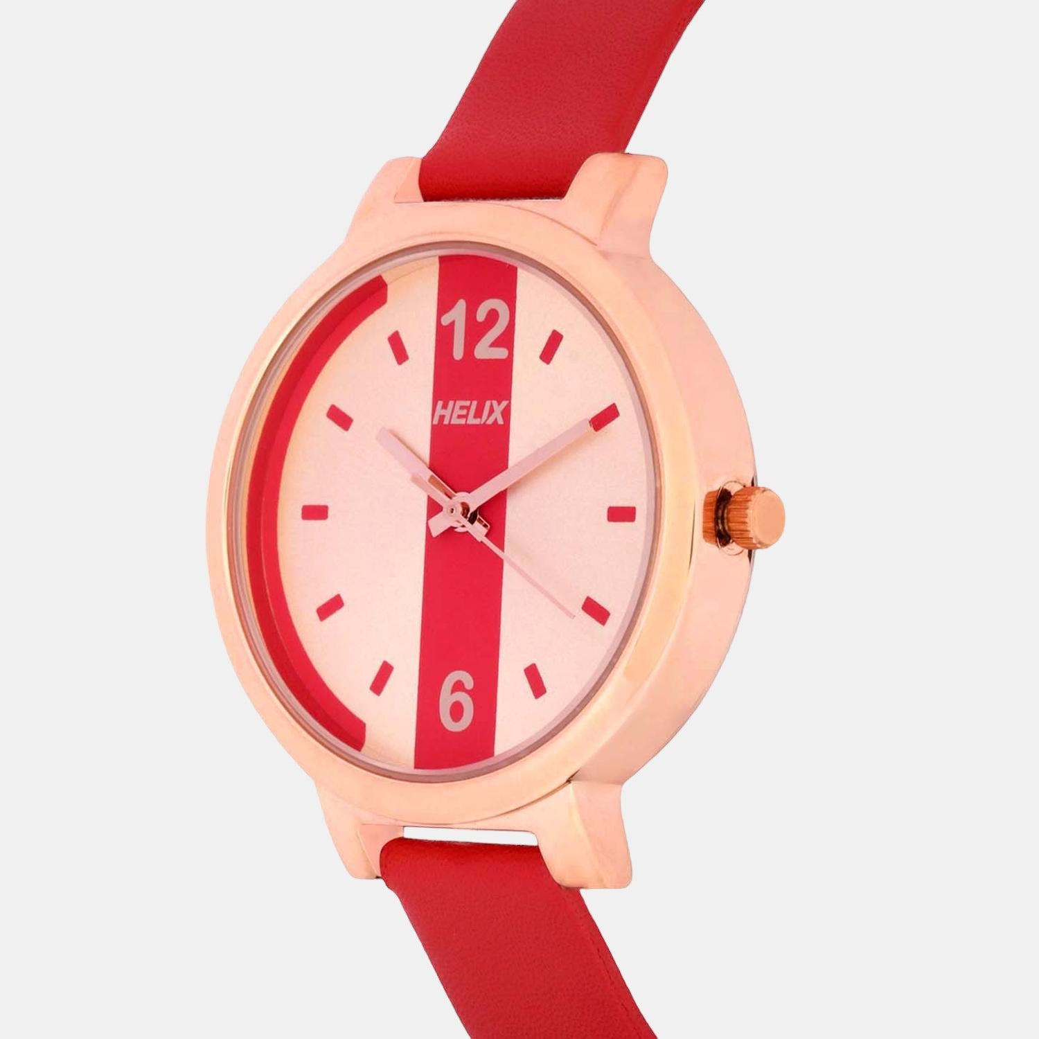 Helix Women Round Red watch