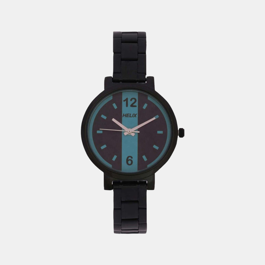 Helix Round Black Analog watch