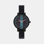 Helix Round Black Analog watch