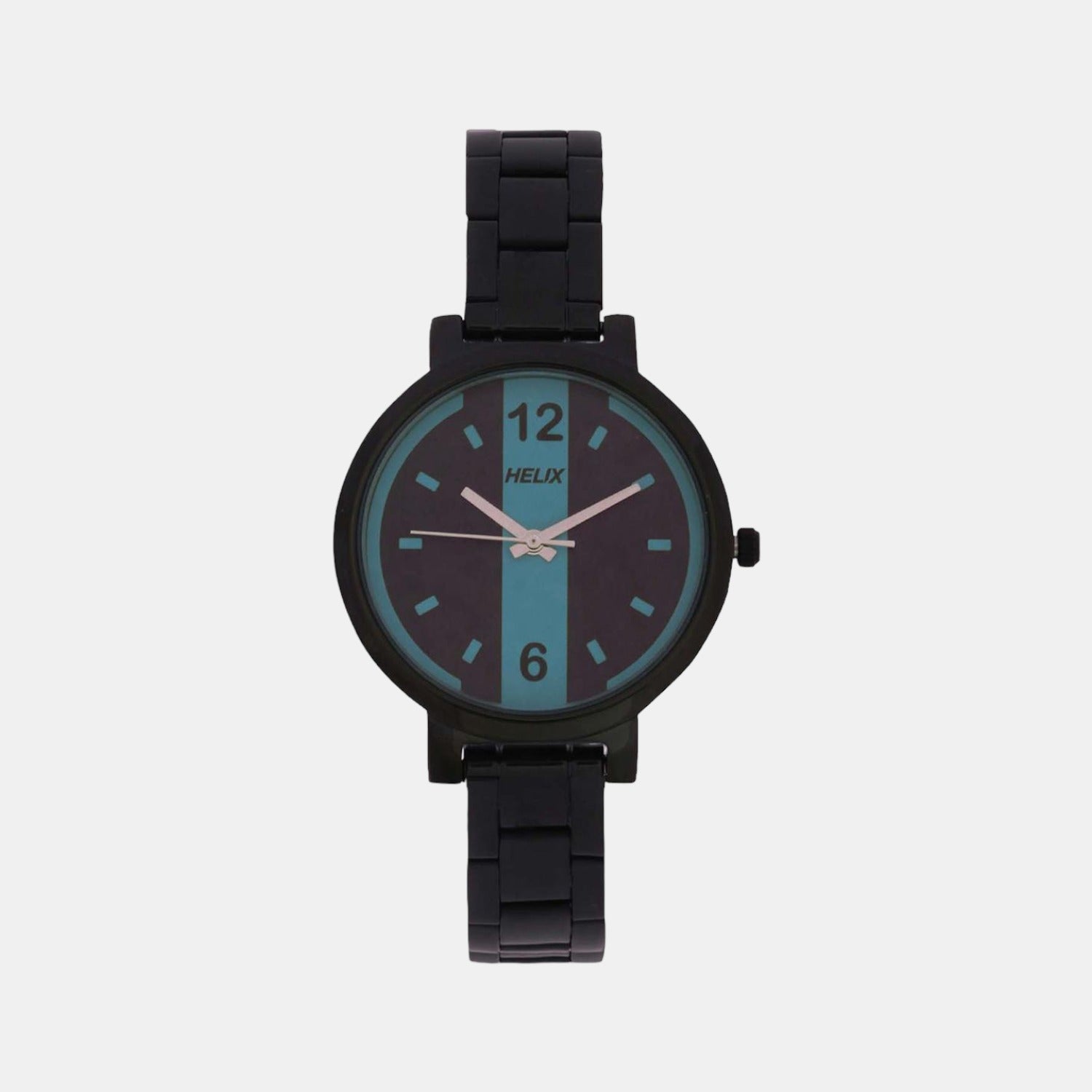 Helix Round Black Analog watch