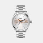 Helix Round Silver Analog watch