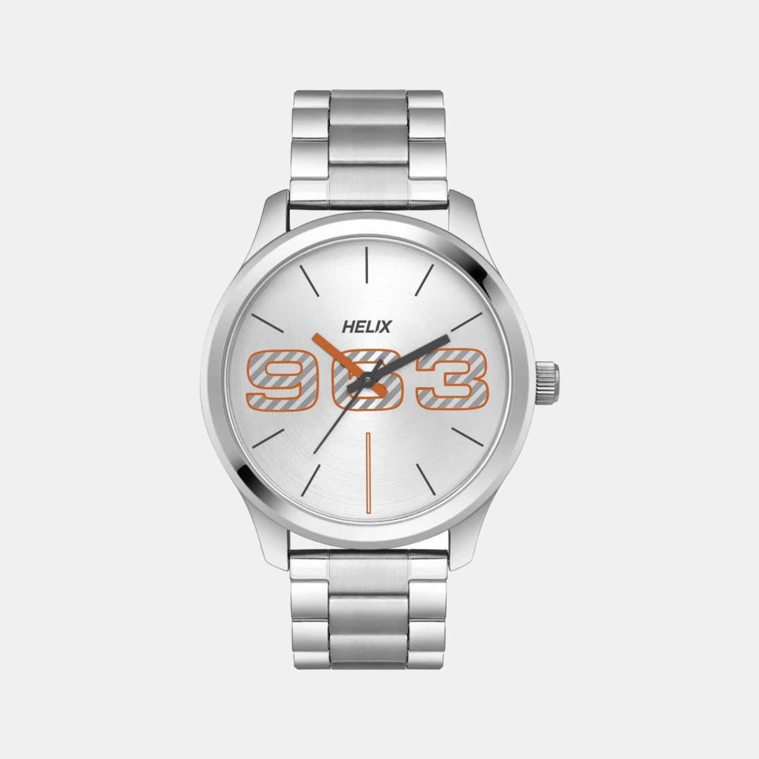 Helix Round Silver Analog watch