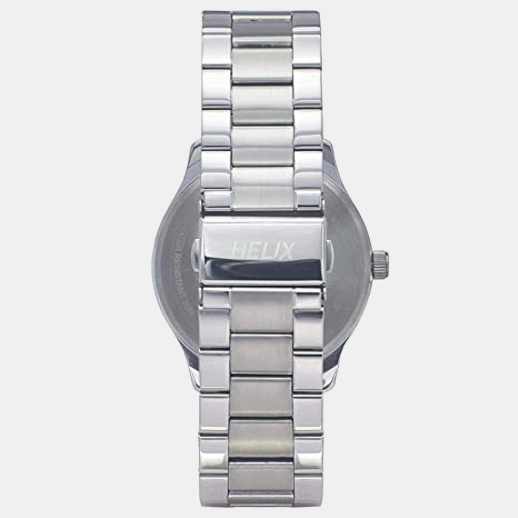 Helix Stainless Steel Round watch