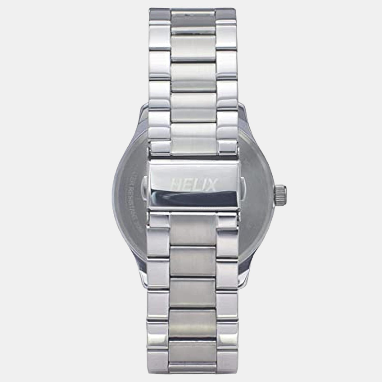 Helix Stainless Steel Round watch
