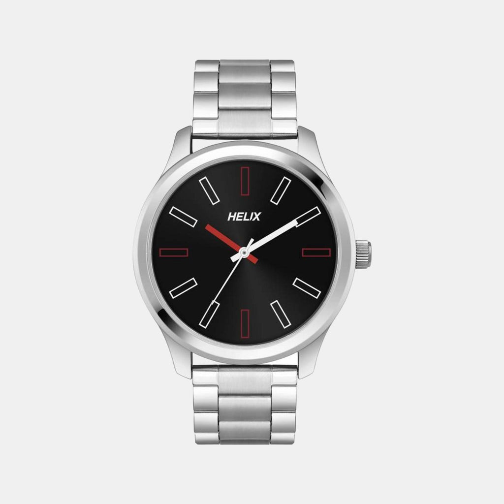 Helix Round Black Analog watch