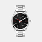 Helix Round Black Analog watch