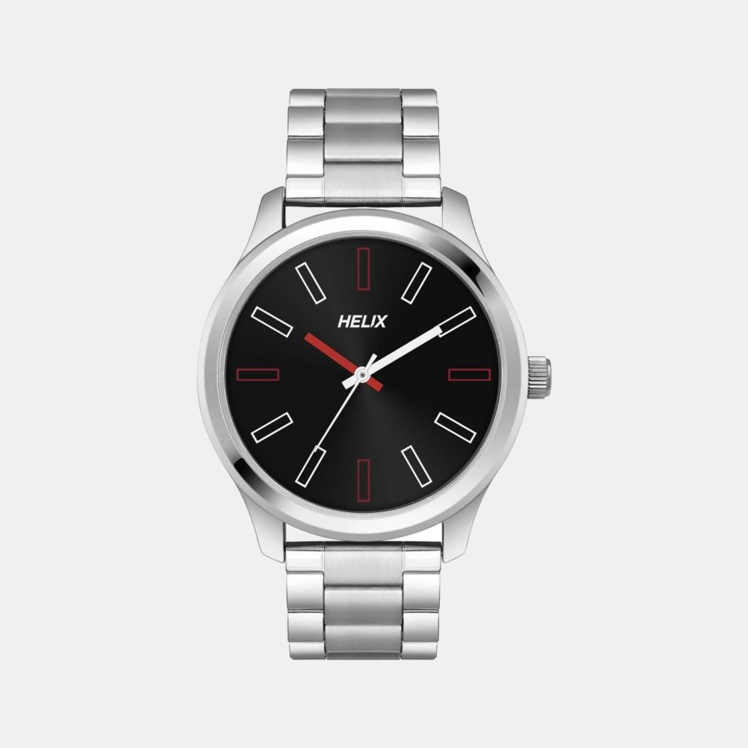 Helix Round Black Analog watch