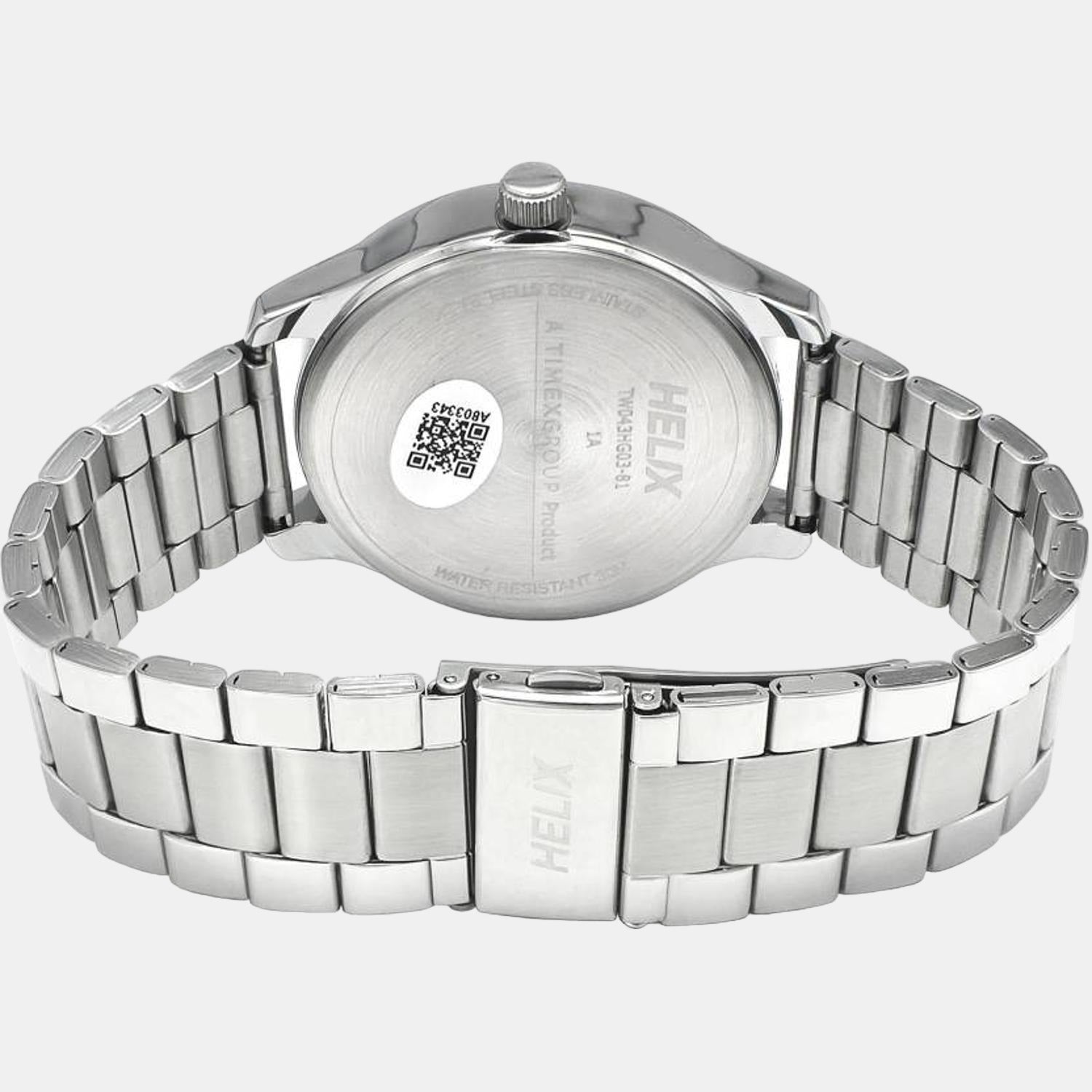 Helix Stainless Steel Round watch