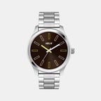 Helix Round Brown Analog watch