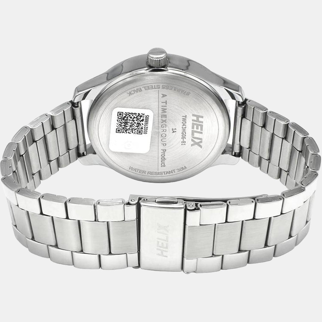 Helix Stainless Steel Round watch