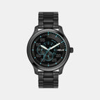 Helix Round Black Analog watch
