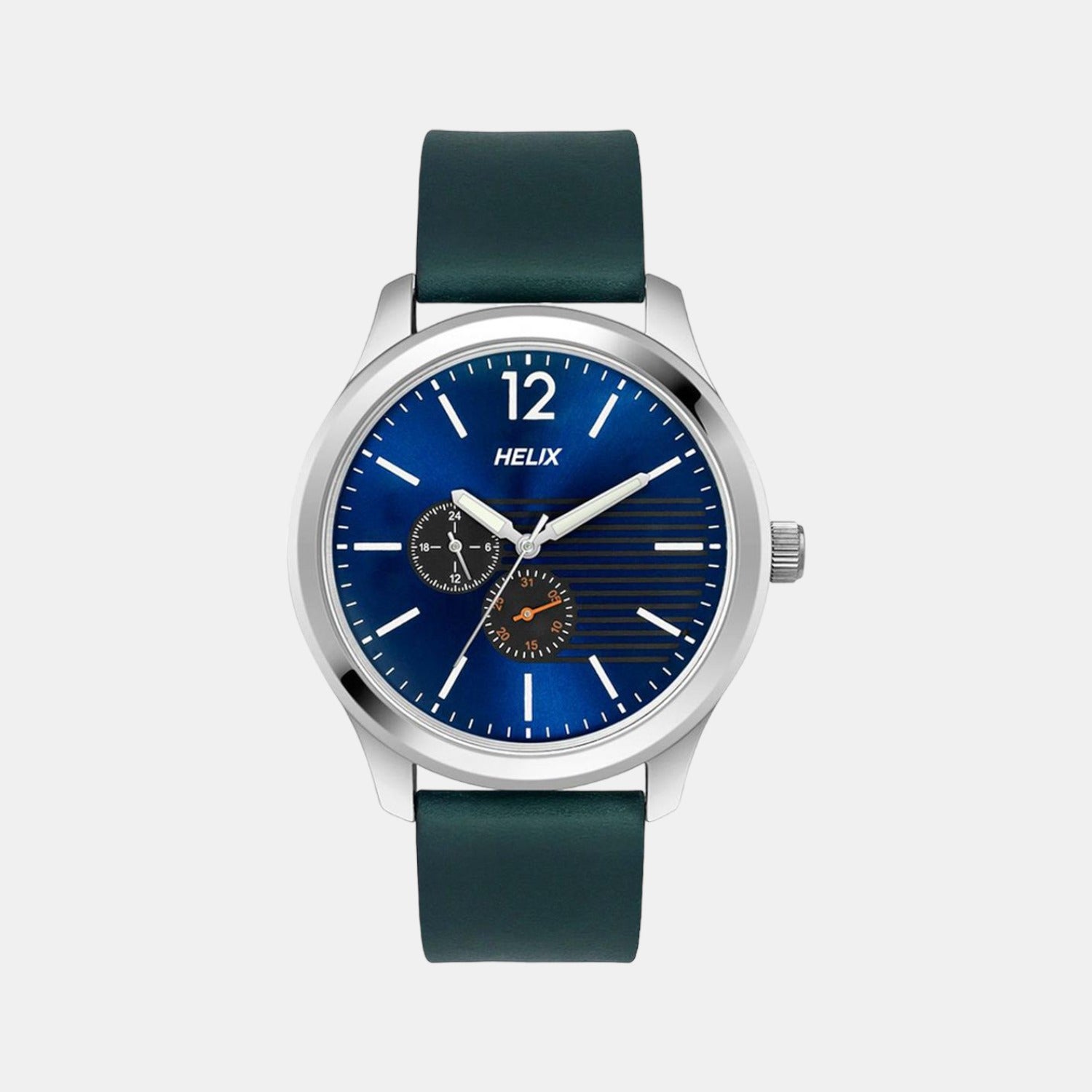 Helix Round Silver Analog watch