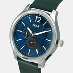 Helix Leather Silver watch