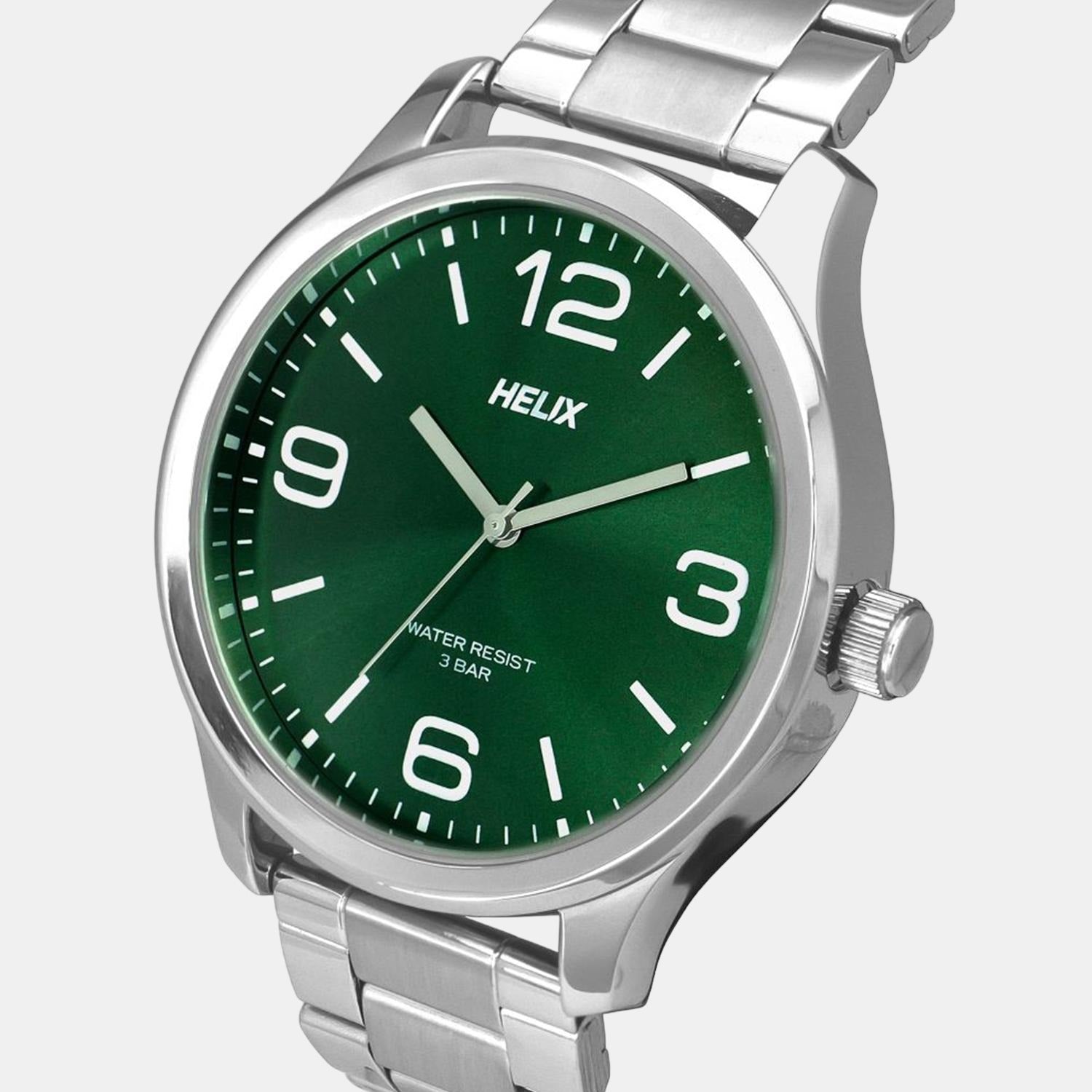 Helix Stainless Steel Green watch