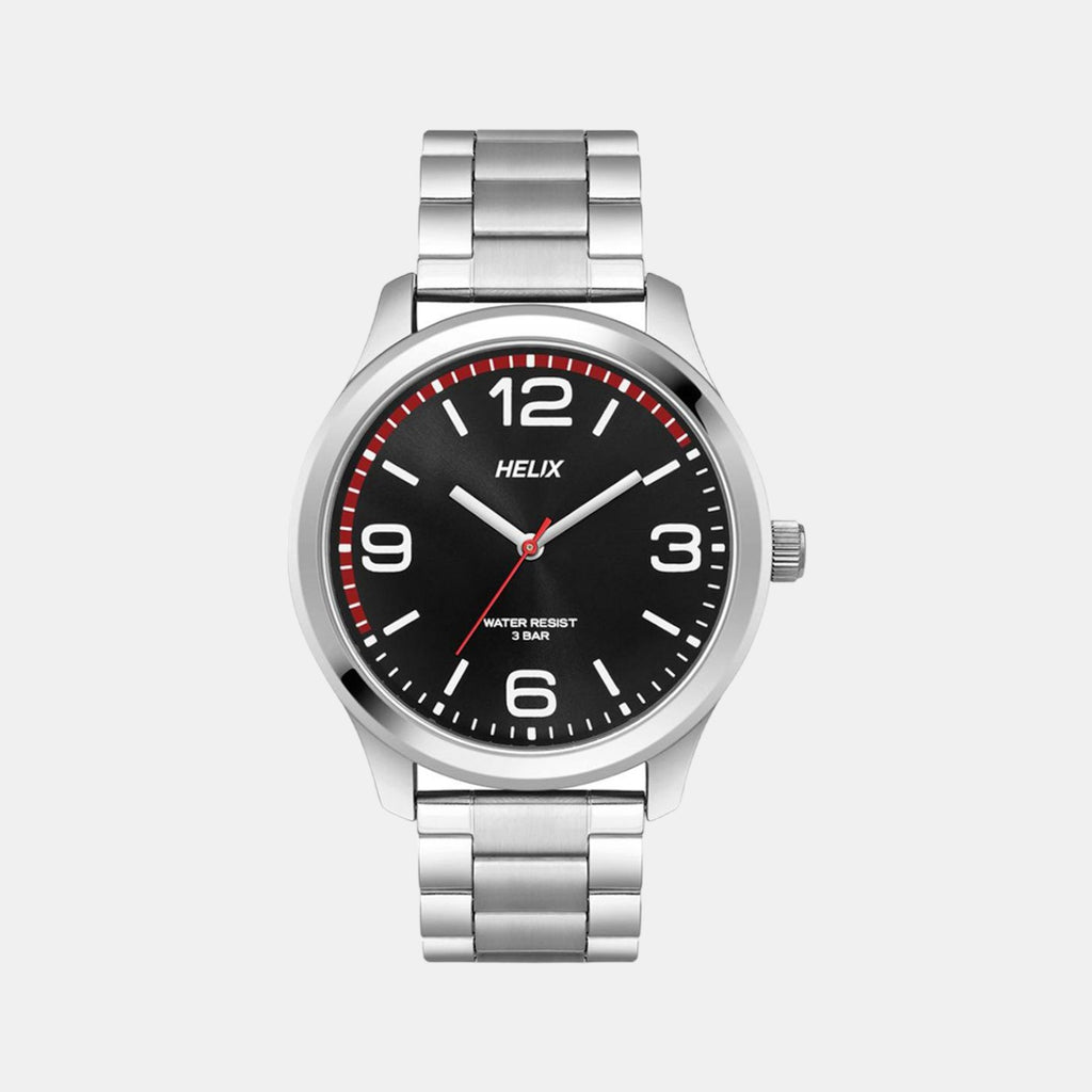 Helix Round Black Analog watch