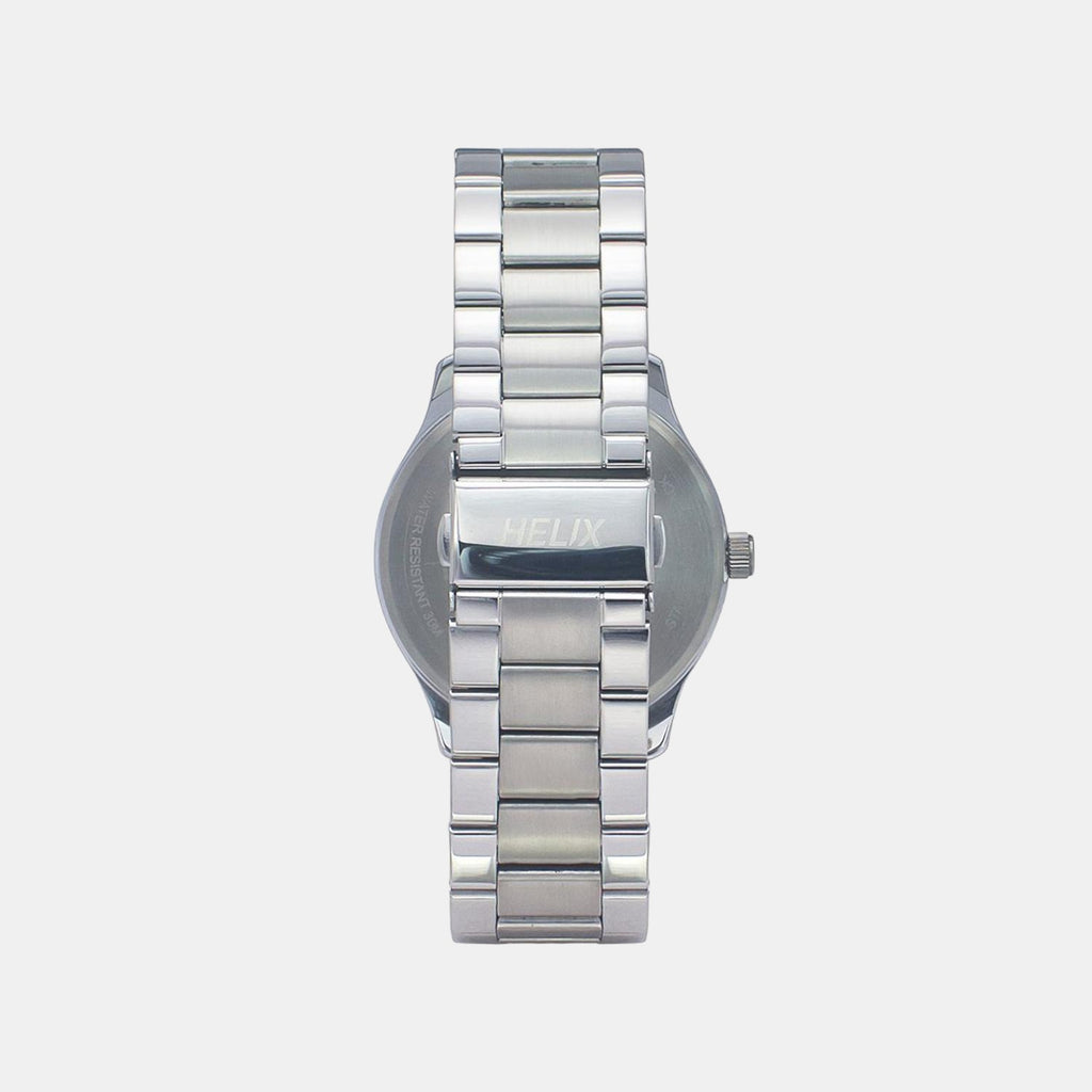 Helix Stainless Steel Round watch