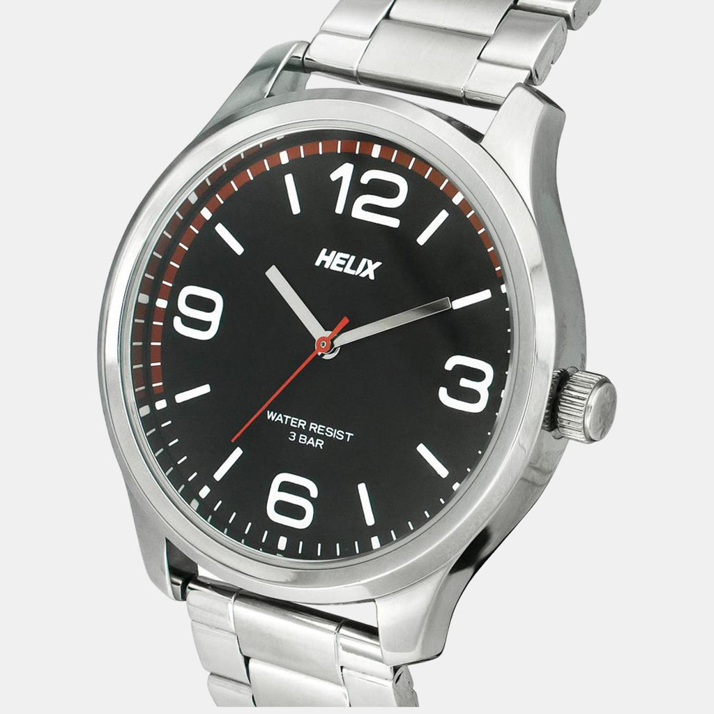 Helix Stainless Steel Black watch