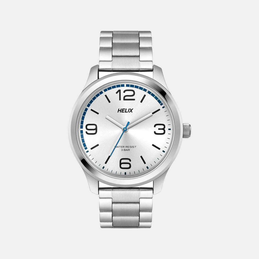 Helix Round Silver Analog watch