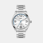 Helix Round Silver Analog watch