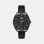 Helix Round Black Analog watch