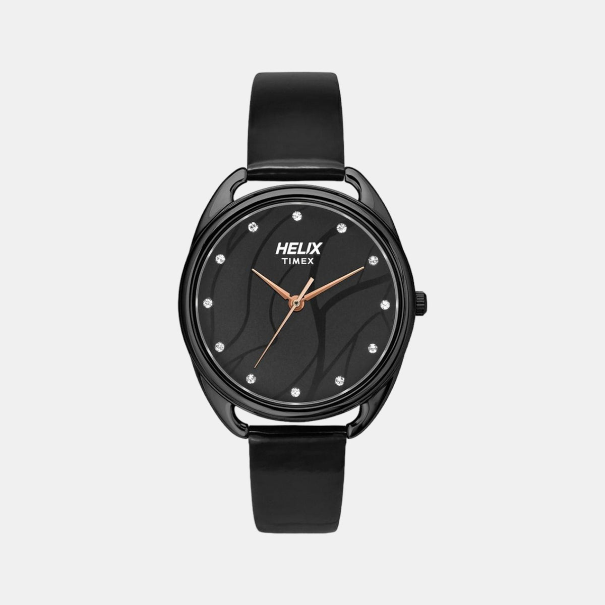 Helix Round Black Analog watch