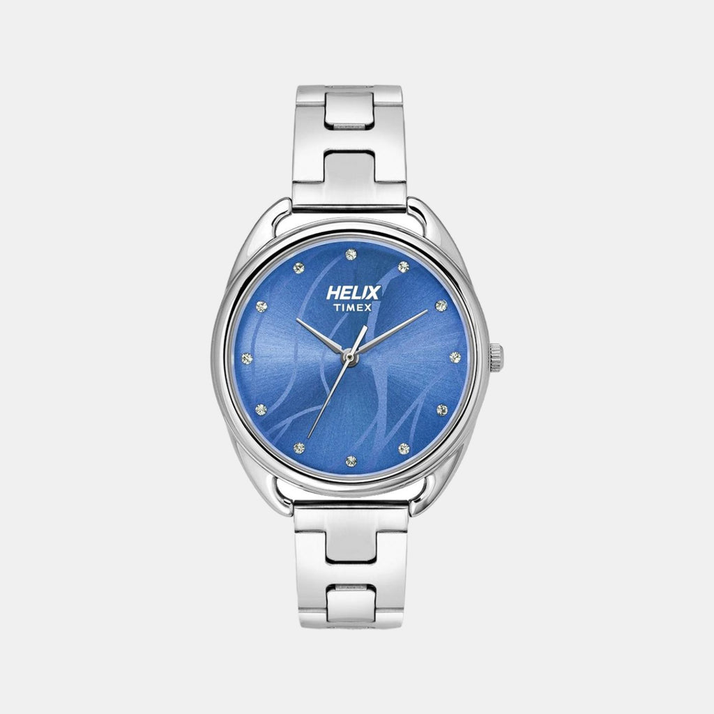Helix Round Blue Analog watch