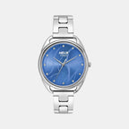 Helix Round Blue Analog watch