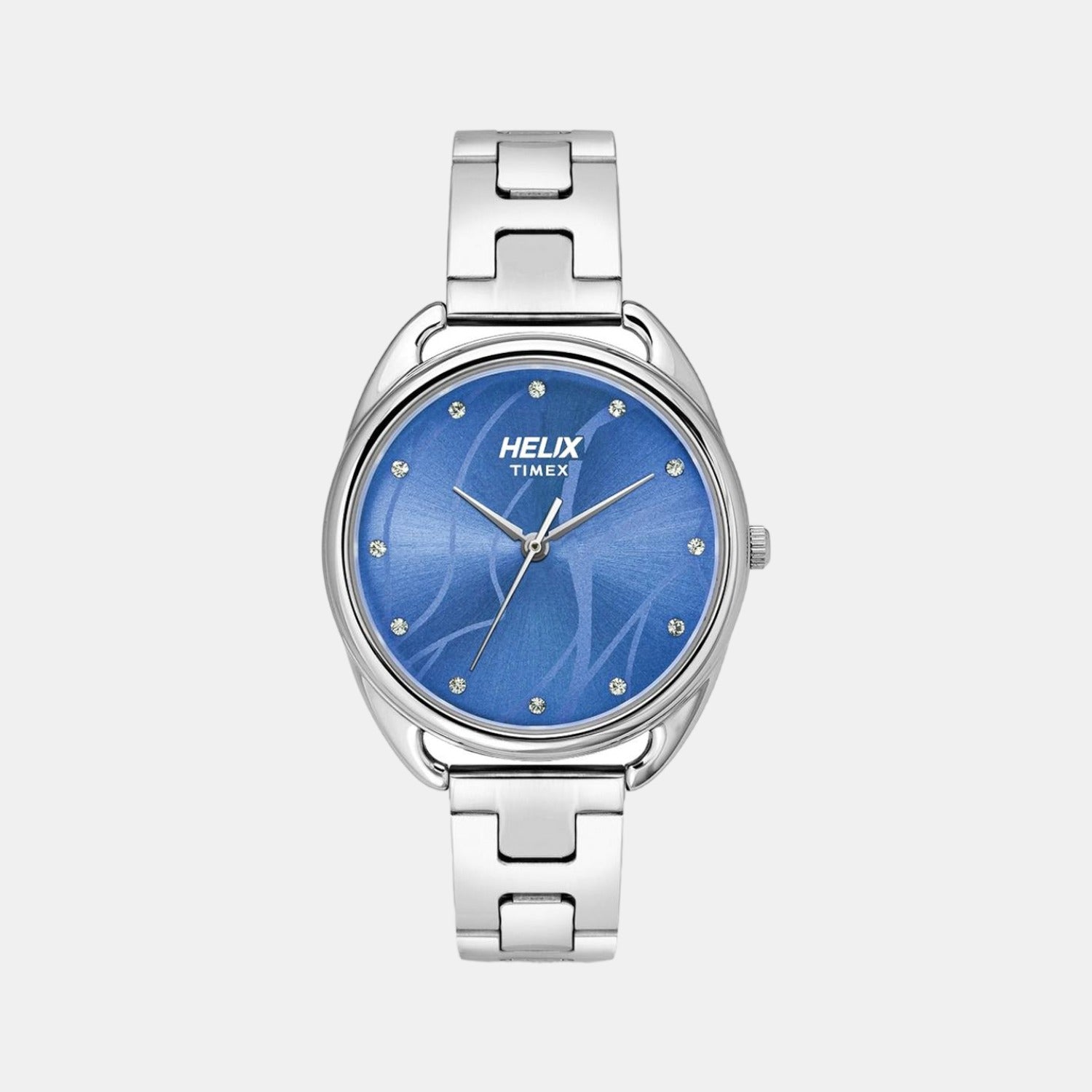 Helix Round Blue Analog watch