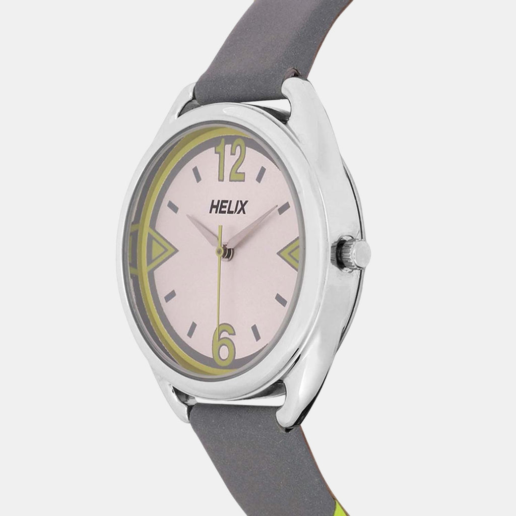 Helix Women Round Silver watch