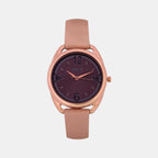 Helix Round Purple Analog watch