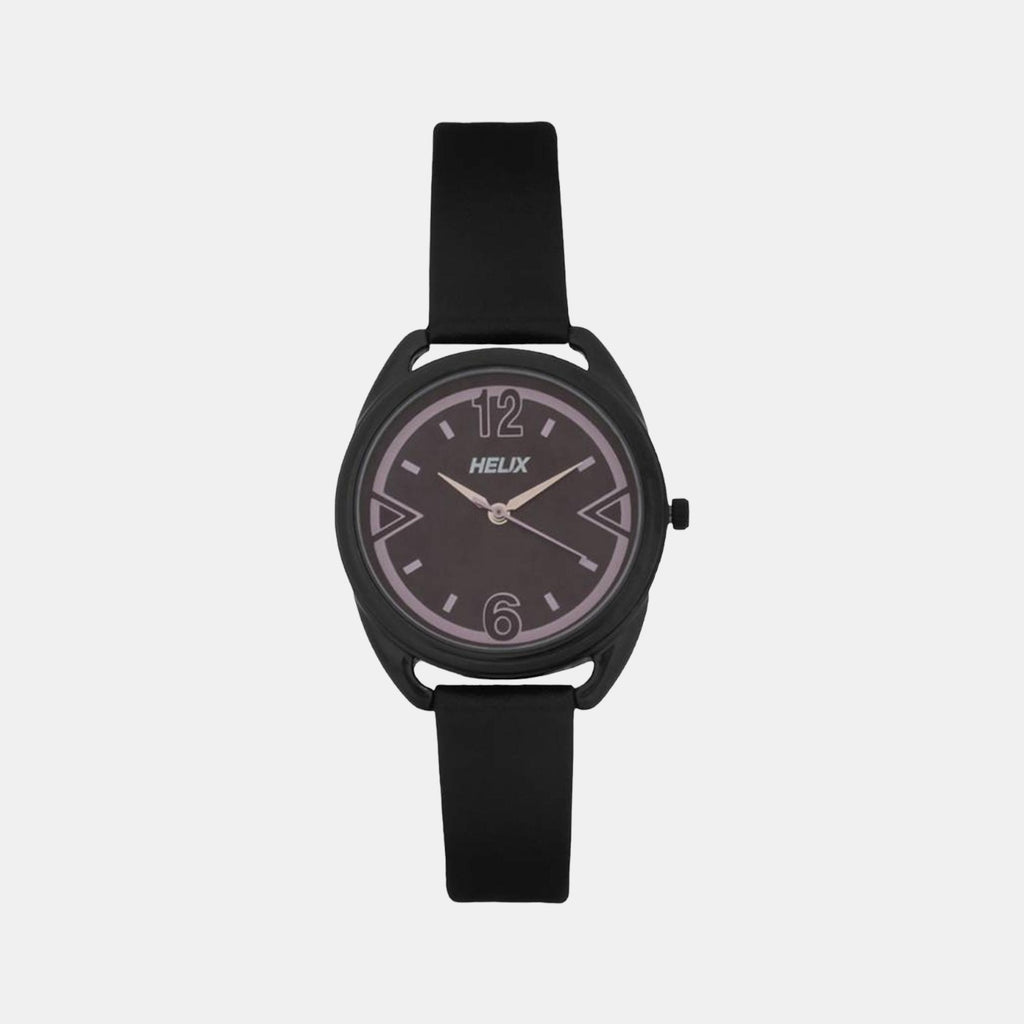 Helix Round Black Analog watch