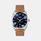 Helix Round Blue Analog watch