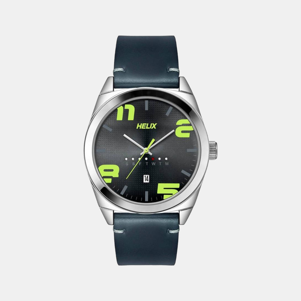 Helix Round Grey Analog watch