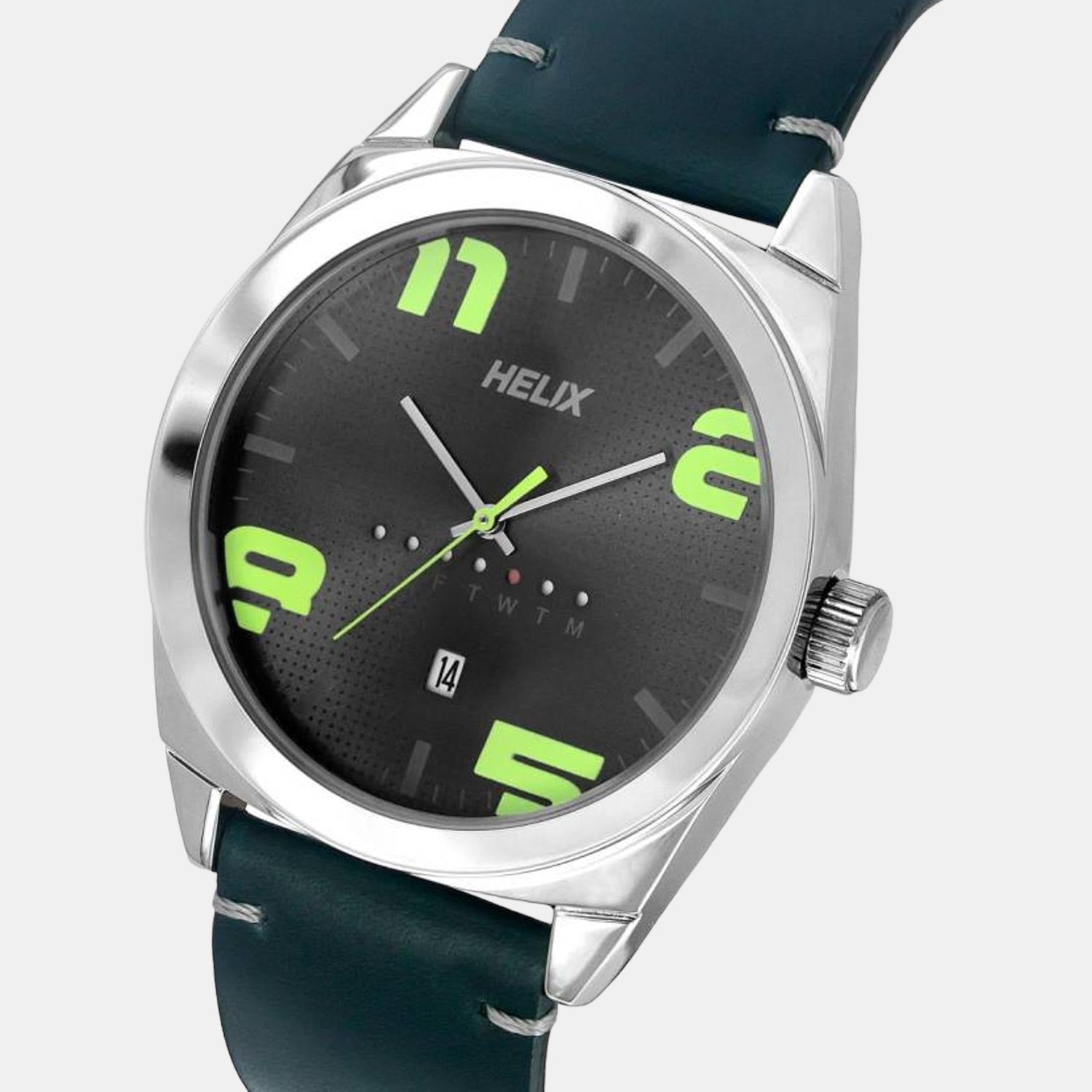 Helix Leather Grey watch