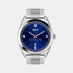 Helix Round Blue Analog watch