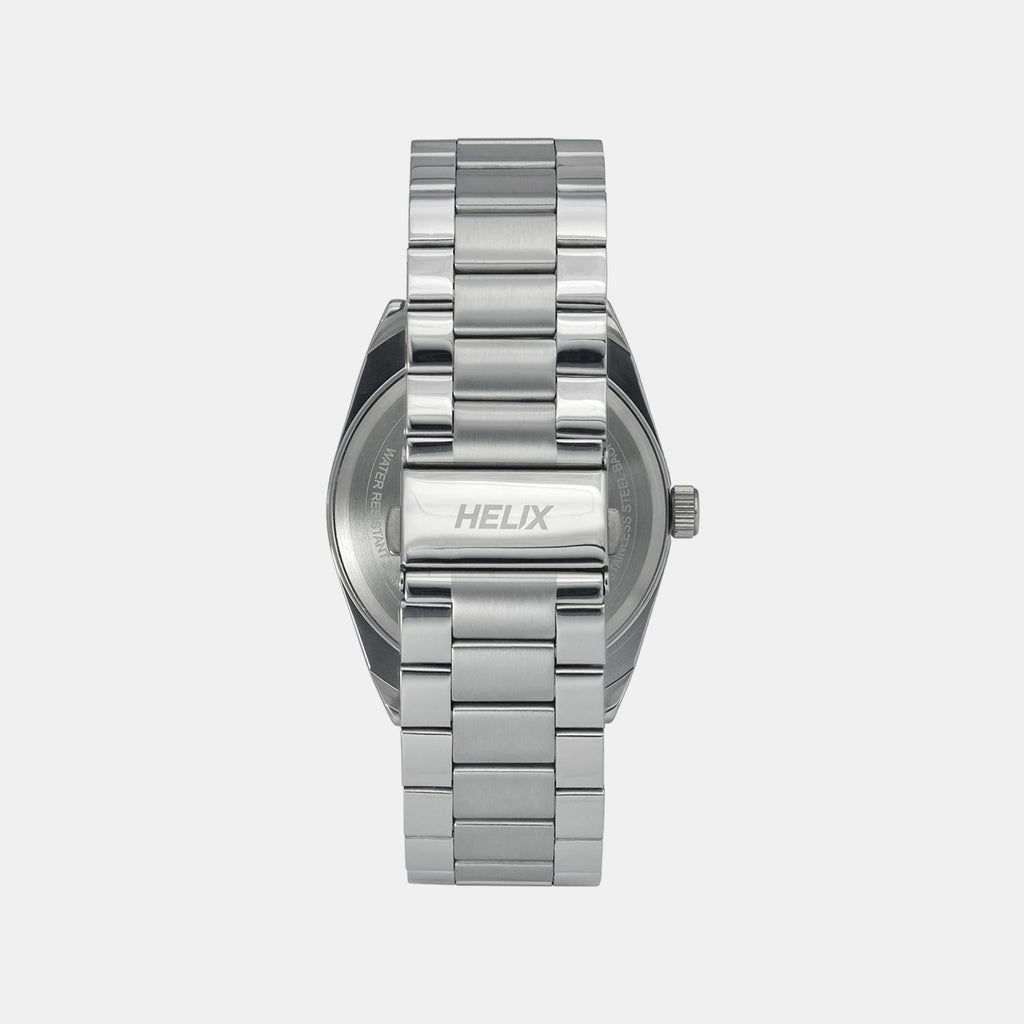 Helix Stainless Steel Round watch