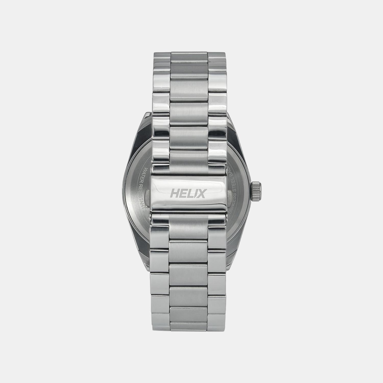 Helix Stainless Steel Round watch