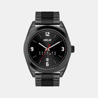 Helix Round Black Analog watch