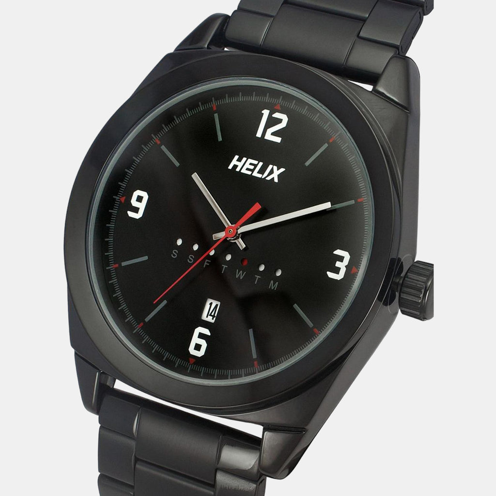 Helix Stainless Steel Black watch