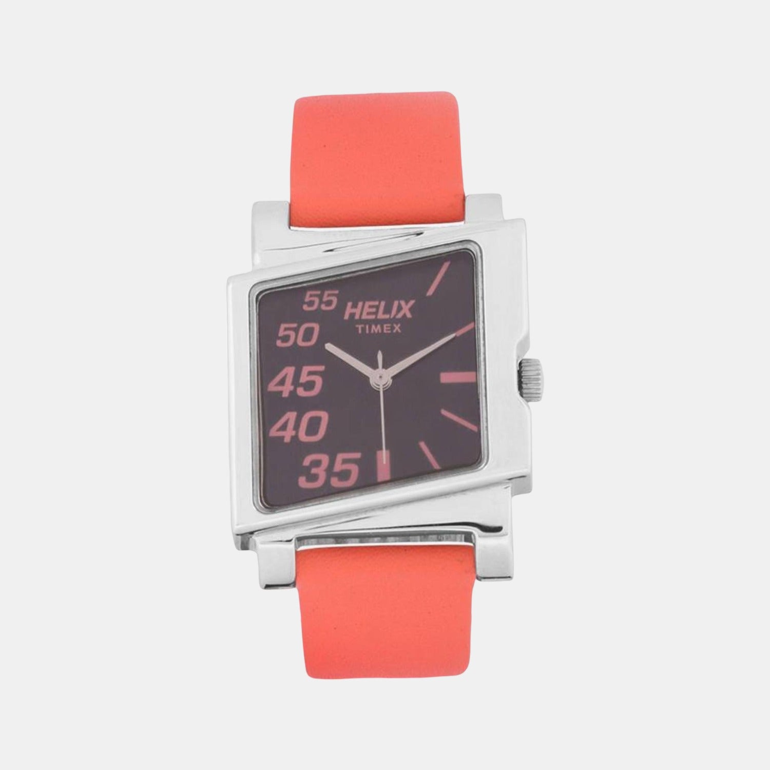 Helix Square Black Analog watch
