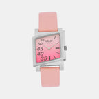 Helix Square Pink Analog watch