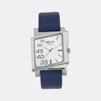 Helix Square Silver Analog watch