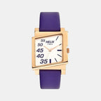 Helix Square Silver Analog watch