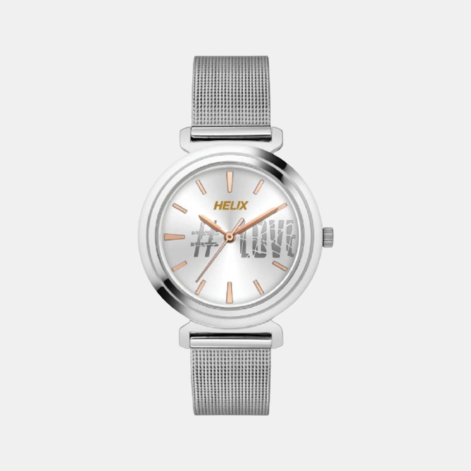 Helix Round Silver Analog watch