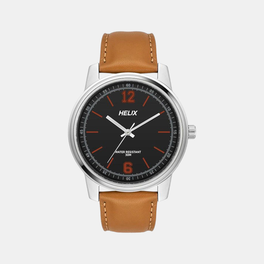 Helix Round Black Analog watch